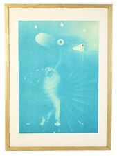 ELIO MARIANI (Milano 1943 ) QUADRO CORNICE LITOGRAFIA FIRMA OPERA con Cornice