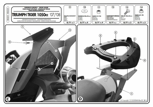 Sr225 givi attacco bauletto - sr225,