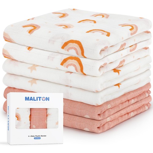Maliton mussole neonato pz - 6,