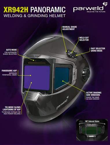 Casco panoramico parweld - casco,