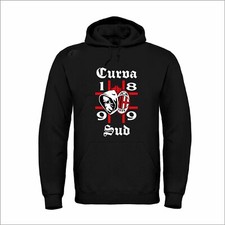 Felpa MILAN Con Cappuccio tifosi CURVA SUD ULTRAS 1899 calcio Stadio San Siro