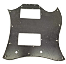 Battipenna Double Cut Custom Chitarra Nero Bianco 3 Strati X3m3B Pickguard