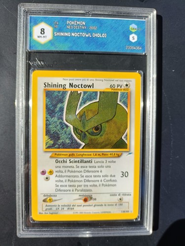 Carta pokemon shining noctowl - pokemon,