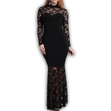 Maxi abito pizzo sirena 832