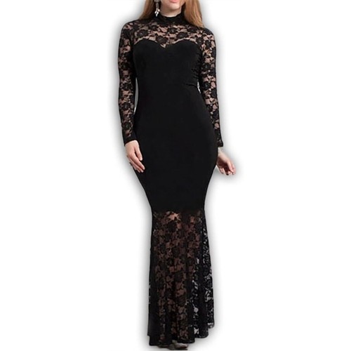 Maxi abito pizzo sirena - , 832