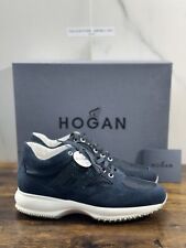 Hogan Interactive Donna Sneaker  H Strass  Suede Blu Luxury Hogan 38
