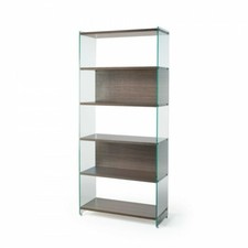 LIBRERIA BIFACCIALE VETRO