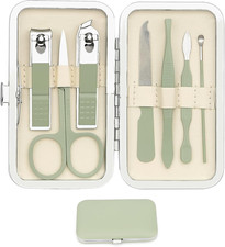 Set Manicure,Kit Tagliaunghie,Set Taglia Unghie Adulti,Manicure Set Donna,7 Pezz