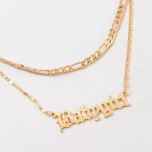 Collana doppia oro catenina