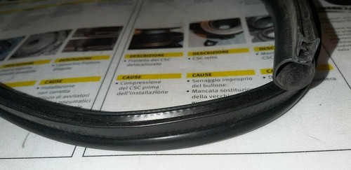Kit guarnizione gomma potre - guarnizione,