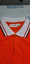 T shirt Lacoste uomo taglia 43 17 Color Arancione con colletto all'uncinetto 