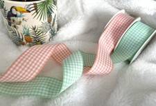 Nastro vivant gingham - melon, o