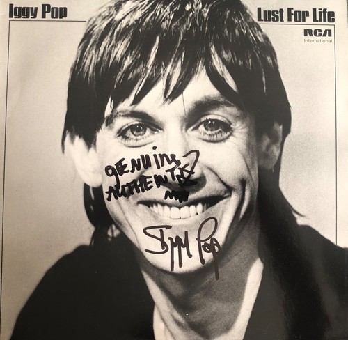 Iggy pop signed - signed, lp