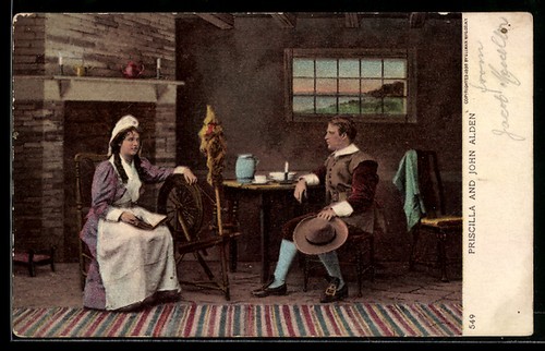 Priscilla and john alden - and,