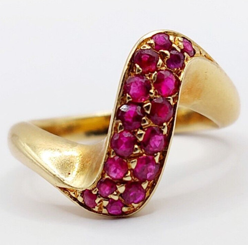 Anello giunco vintage oro - , 18k