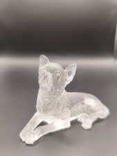 Homemade Resin Chihuahua Dog Ornament Figurine Statue clear Colour ornament gift