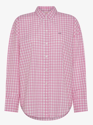 Sun68 shirt oversize vichy s - sun68, l/s