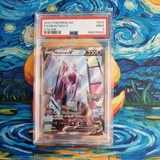Mewtwo V PSA 9 Pokemon Go 072/078 2022 Italiano Pokémon Card