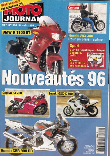 Moto journal 1194 cagiva - moto, f4
