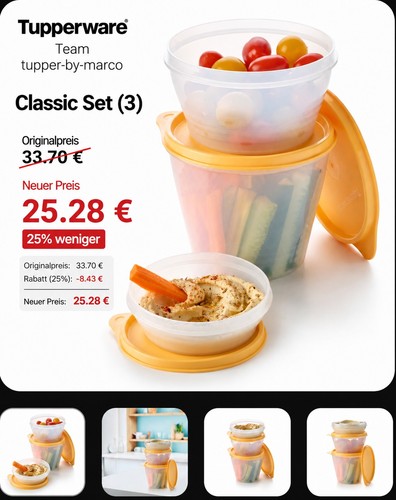 Tupperware classic set piccolo - tupperware,