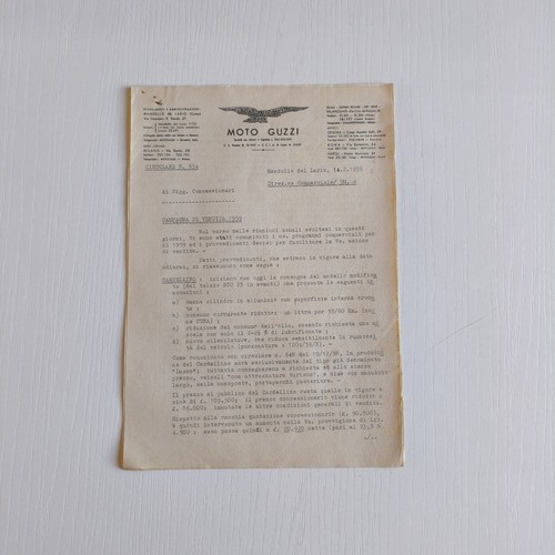 1959 moto guzzi ufficio - moto,