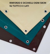 TELO TELONE OCCHIELLATO IMPERMEABILE IN PVC CON OCCHIELLI ULTRA RESISTENTE