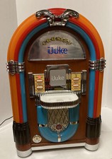 Crosley IJuke Mini Jukebox Premier CR1702A CD, IPOD con telecomando e luce discoteca