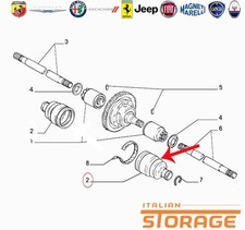 FIAT PANDA PUNTO SEICENTO LANCIA Y10 CUFFIA LATO CAMBIO NUOVO ORIGINALE 7611842