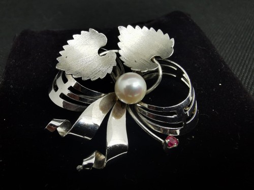 Spilla vintage oro bianco - oro, 18