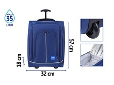 Trolley Frigo 35x20x50cm Blu