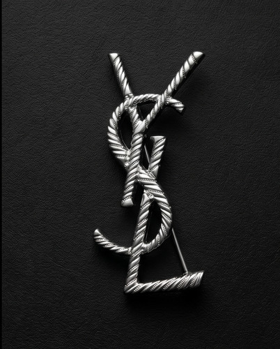 Spilla vintage ysl logo - ysl,
