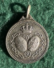 medaglia stemma savoia argento