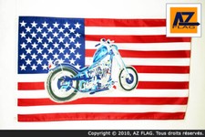 BANDIERA STATI UNITI CON MOTO