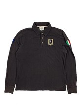 Polo uomo Aeronautica militare PAN manica lunga cotone - marrone taglia L