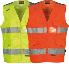 GILET CASACCA ALTA VISIBILITA' LAVORO PAYPER MASTER CATARIFRANGENTE BANDE 3M