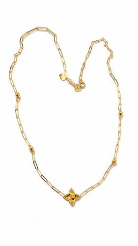 Collana fantasia oro giallo - fantasia, in