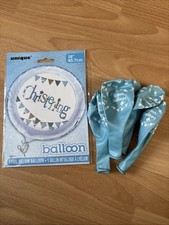 Kit palloncini battesimo blu