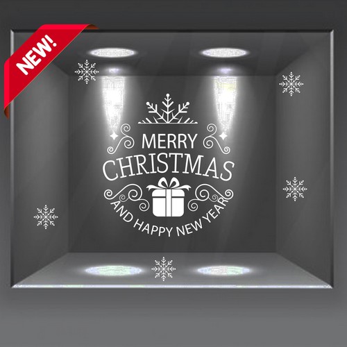 Vetrofanie buon natale - vetrofanie,