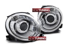 Fari Anteriori Fanali Tuning Fiat 500 500C 595 dal 2007-2014 attacco H7