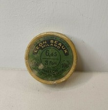 Scatola latta antica, vintage LEON BEAUX MILANO, INNESCHI CARTUCCE CACCIA