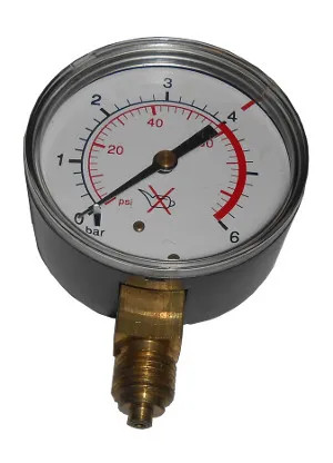 Manometro gas ossigeno 63mm