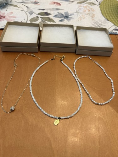Lotto collane tono oro e - 3,