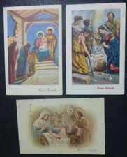 LOT OF 3 POSTCARDS - MERRY
