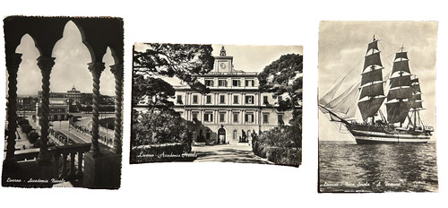 Cartoline 1955 accademia - cartoline,