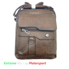 BORSA MASCHILE DARK BROWN LOGO
