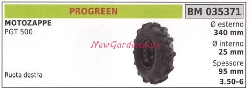 Ruota destra progreen - ruota,