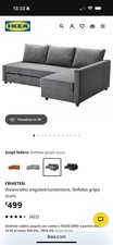 divano letto 3 posti Con Contenitore Ikea friheten Grigio Scuro Usato In Ottime