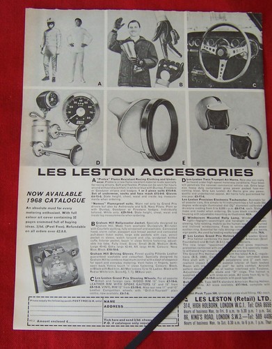 Les leston racing equipment - les,