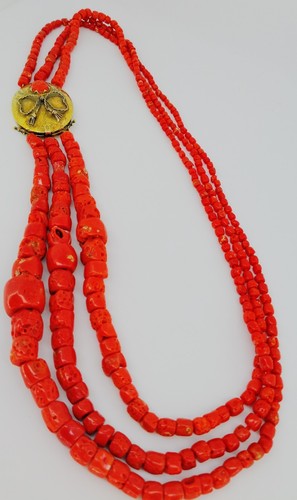 Antica collana donna corallo - collana,