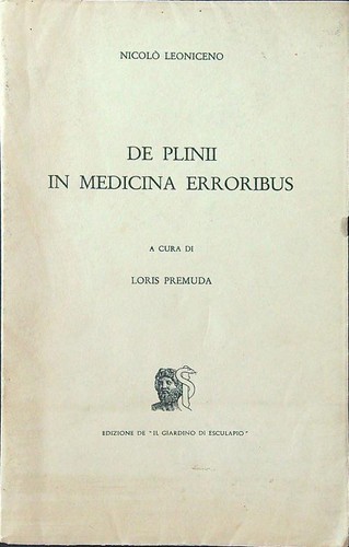 Plinii medicina - de, in